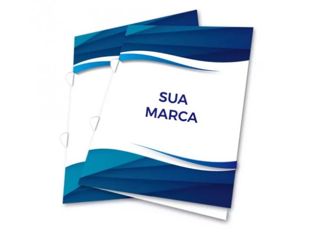 Pastas Com Aba Personalizadas Papel Couch 250g